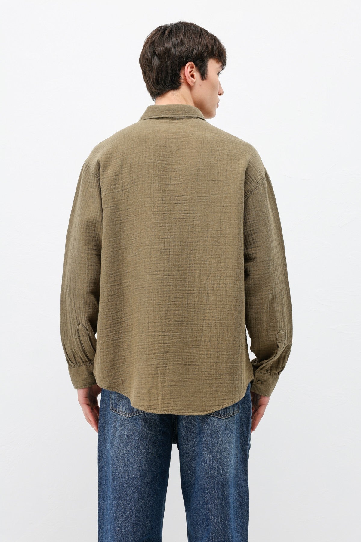 Müslin Kumaş Oversize Gömlek
