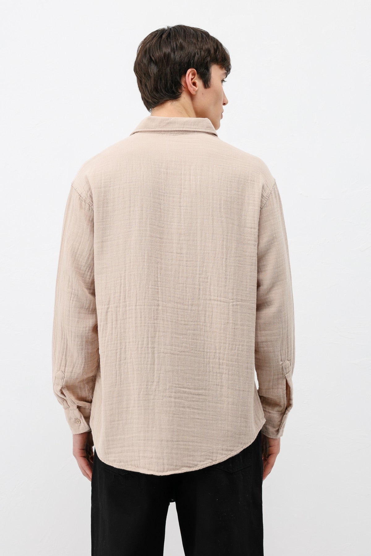 Müslin Kumaş Oversize Gömlek