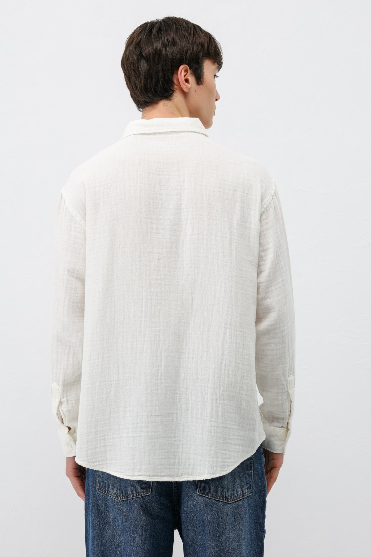 Müslin Kumaş Oversize Gömlek