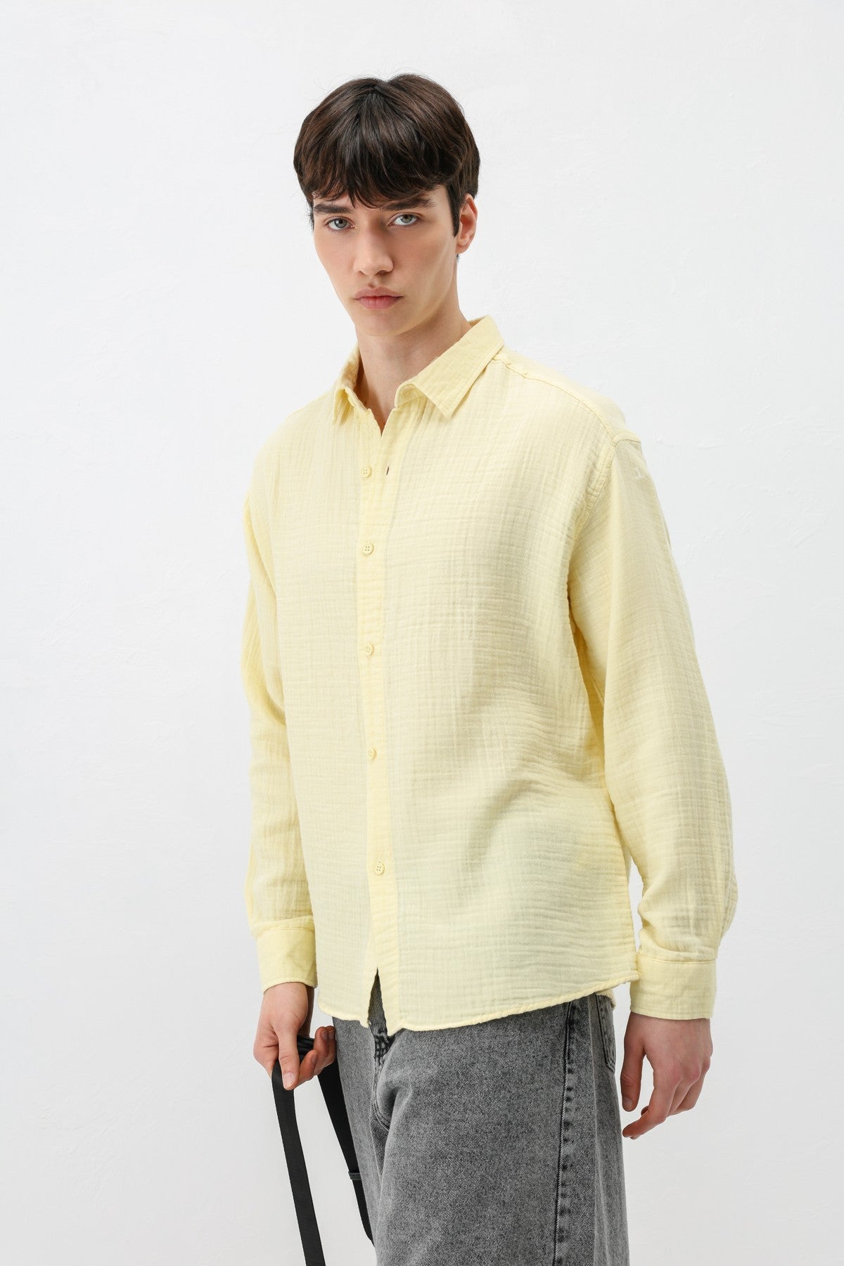 Müslin Kumaş Oversize Gömlek