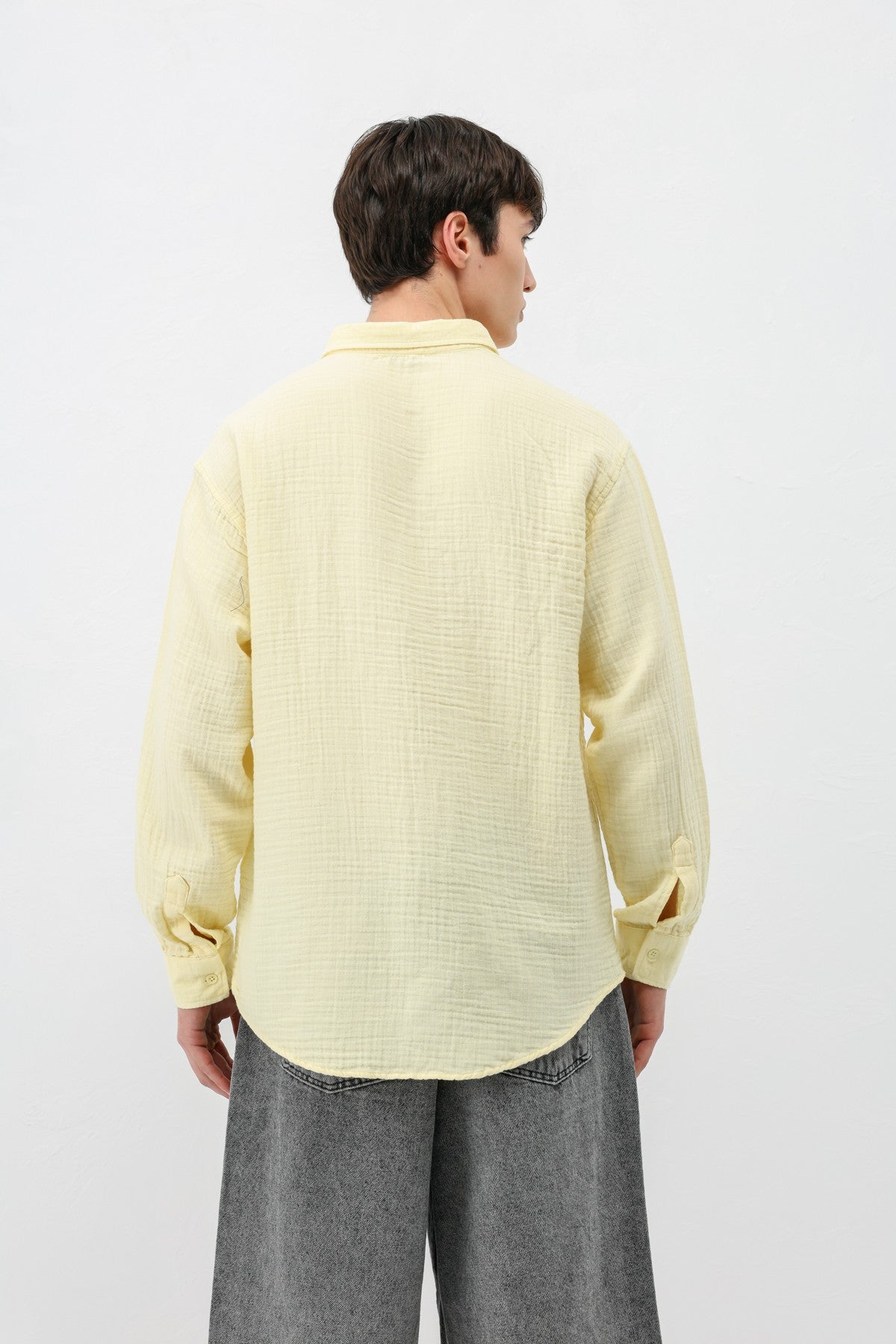 Müslin Kumaş Oversize Gömlek