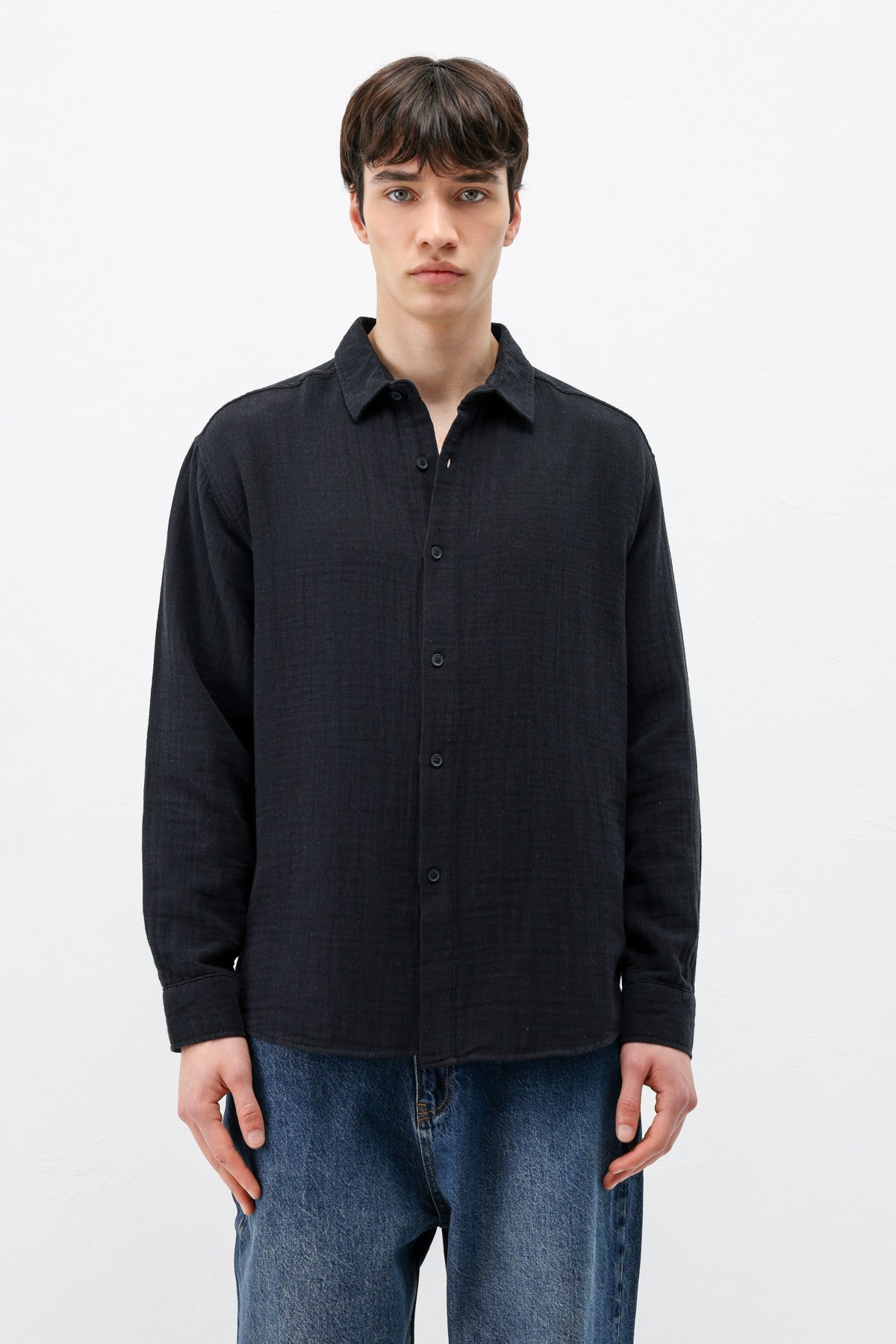 Müslin Kumaş Oversize Gömlek