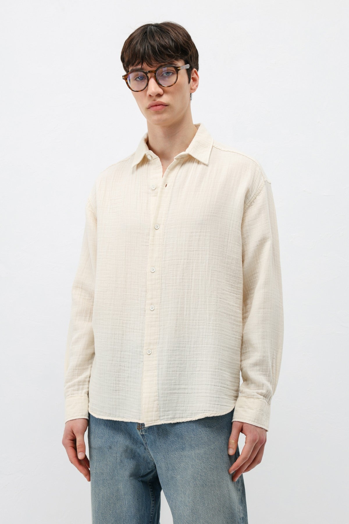 Müslin Kumaş Oversize Gömlek