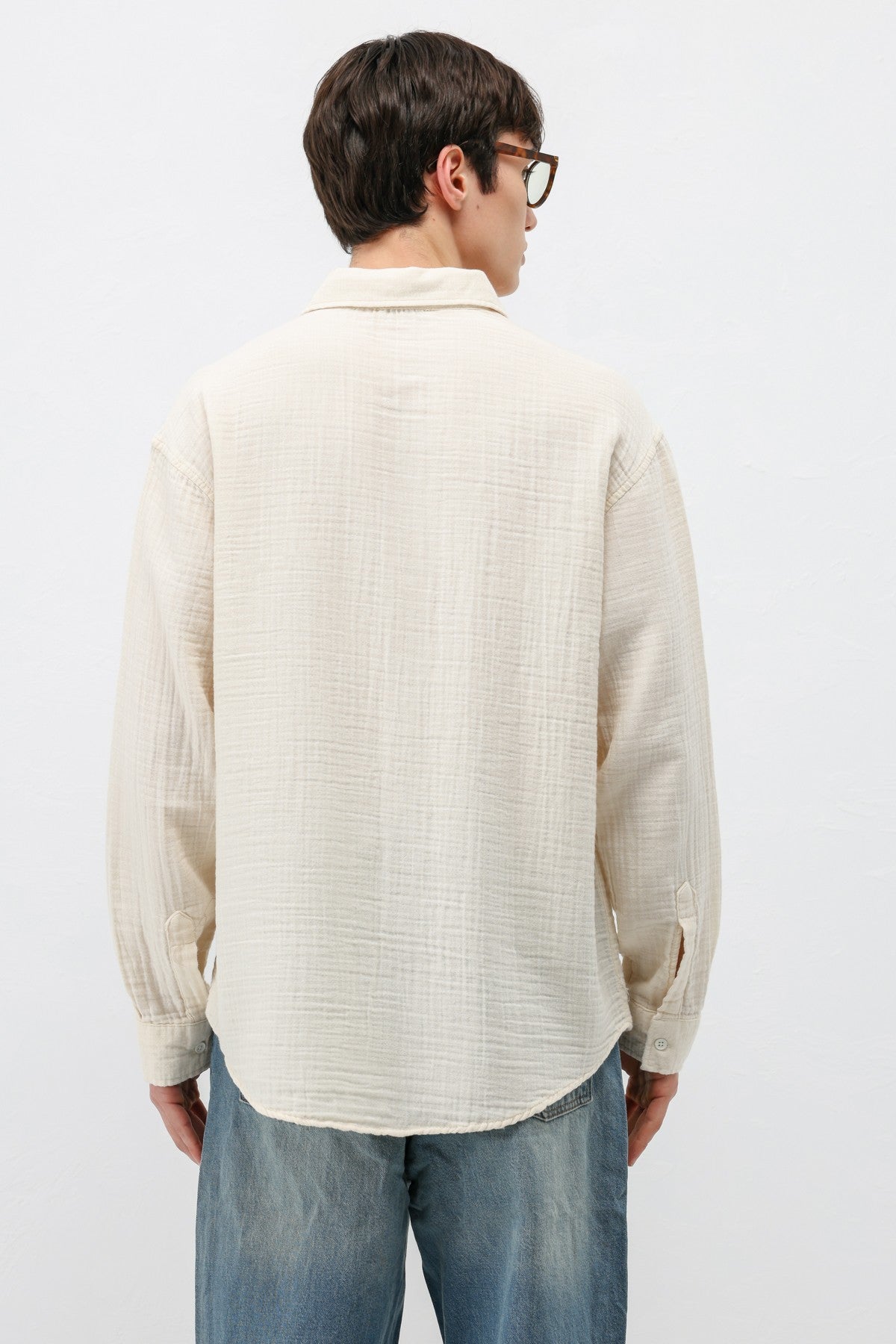Müslin Kumaş Oversize Gömlek