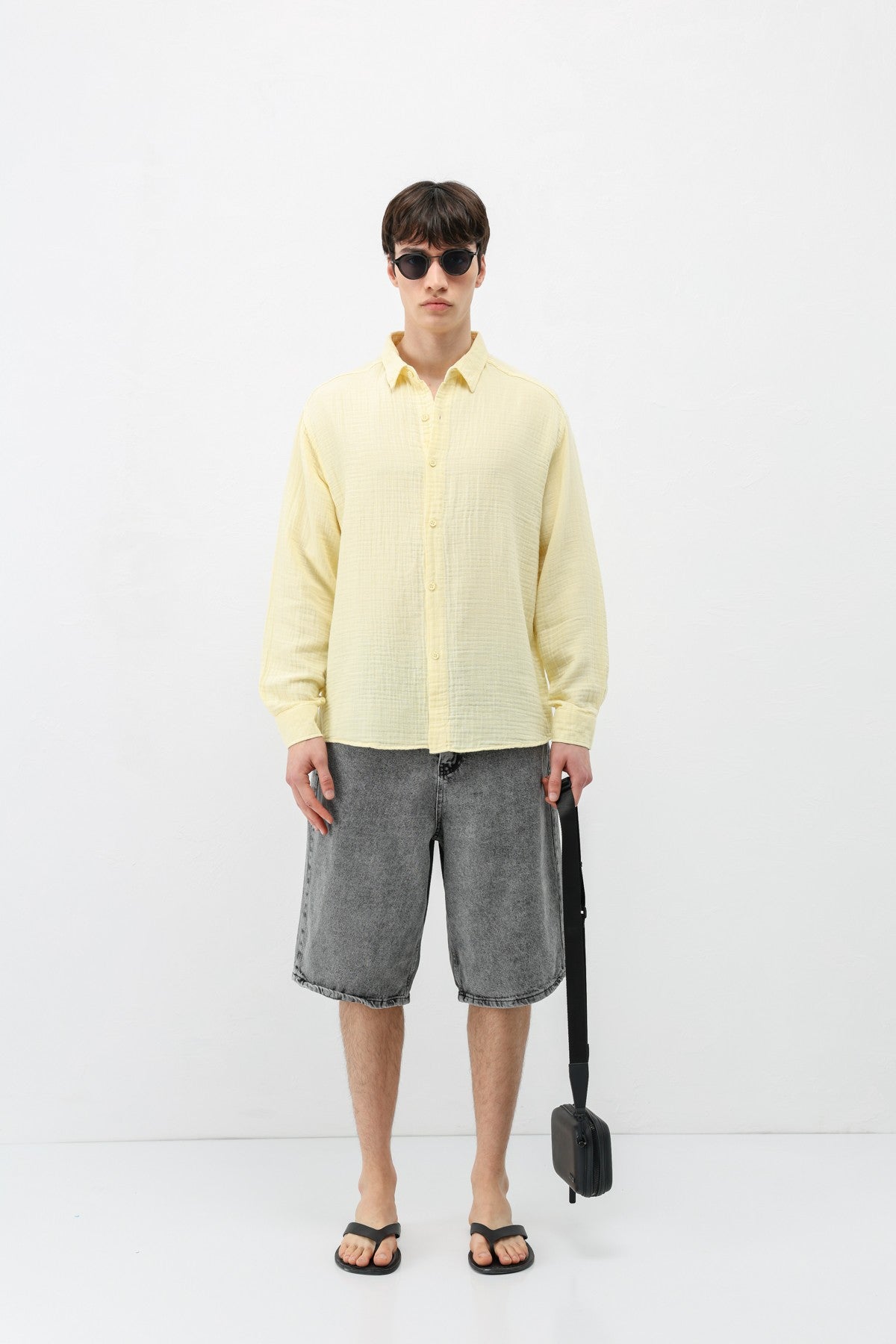 Müslin Kumaş Oversize Gömlek