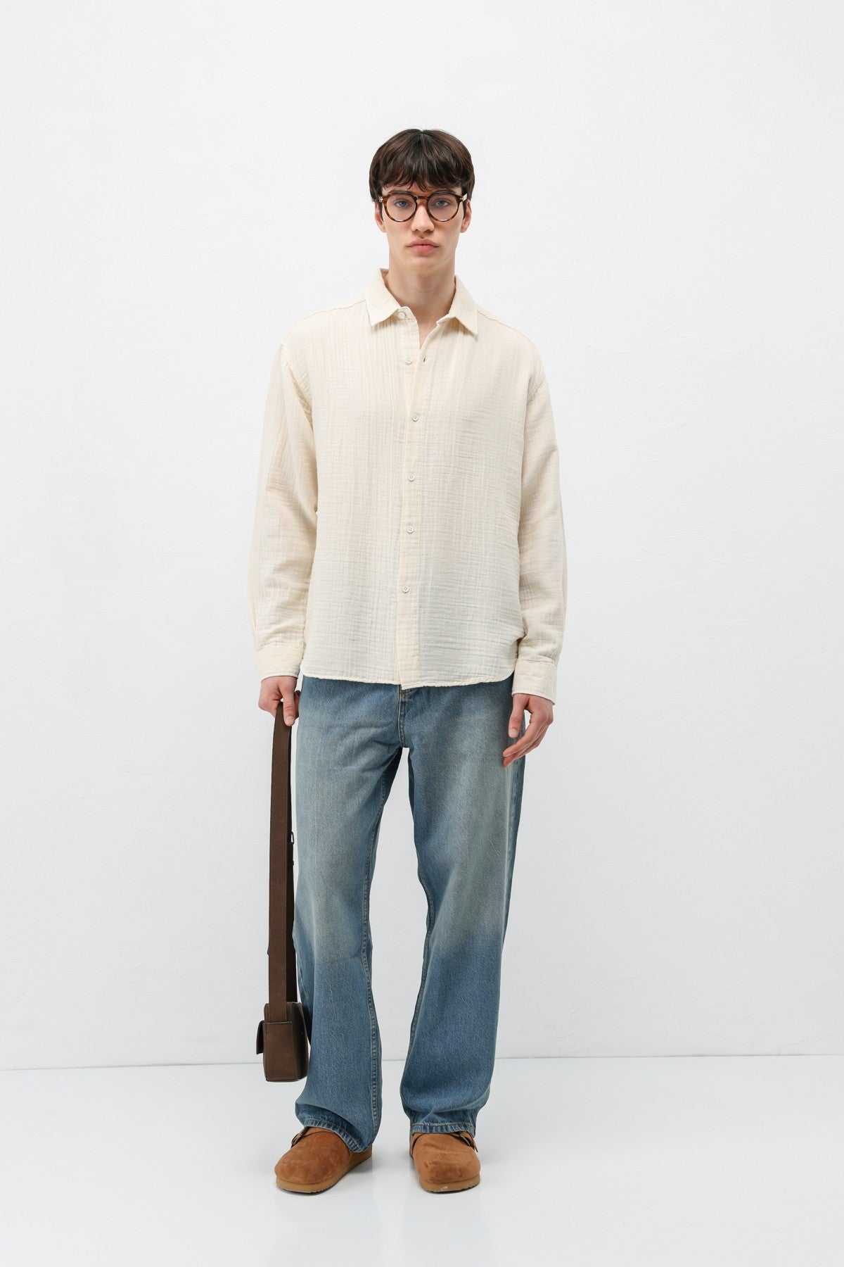 Müslin Kumaş Oversize Gömlek