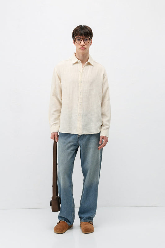 Müslin Kumaş Oversize Gömlek