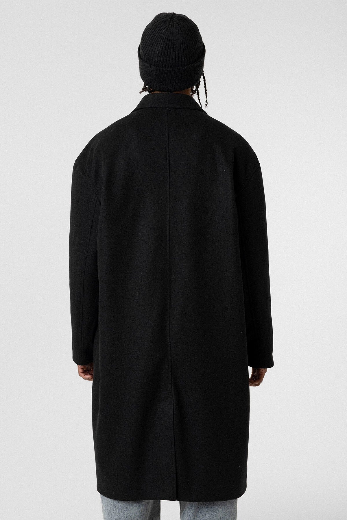 Oversize Uzun Kaşe Kaban