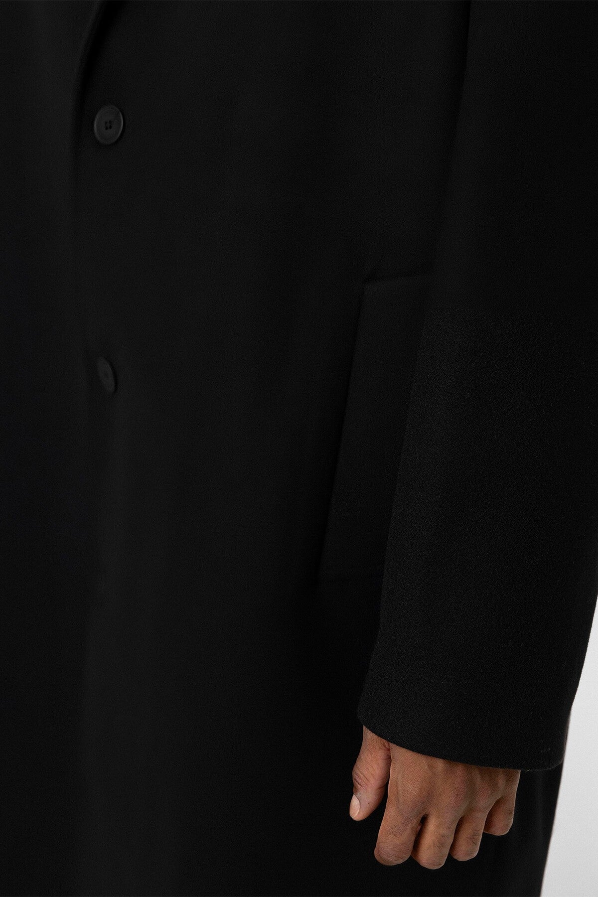 Oversize Uzun Kaşe Kaban