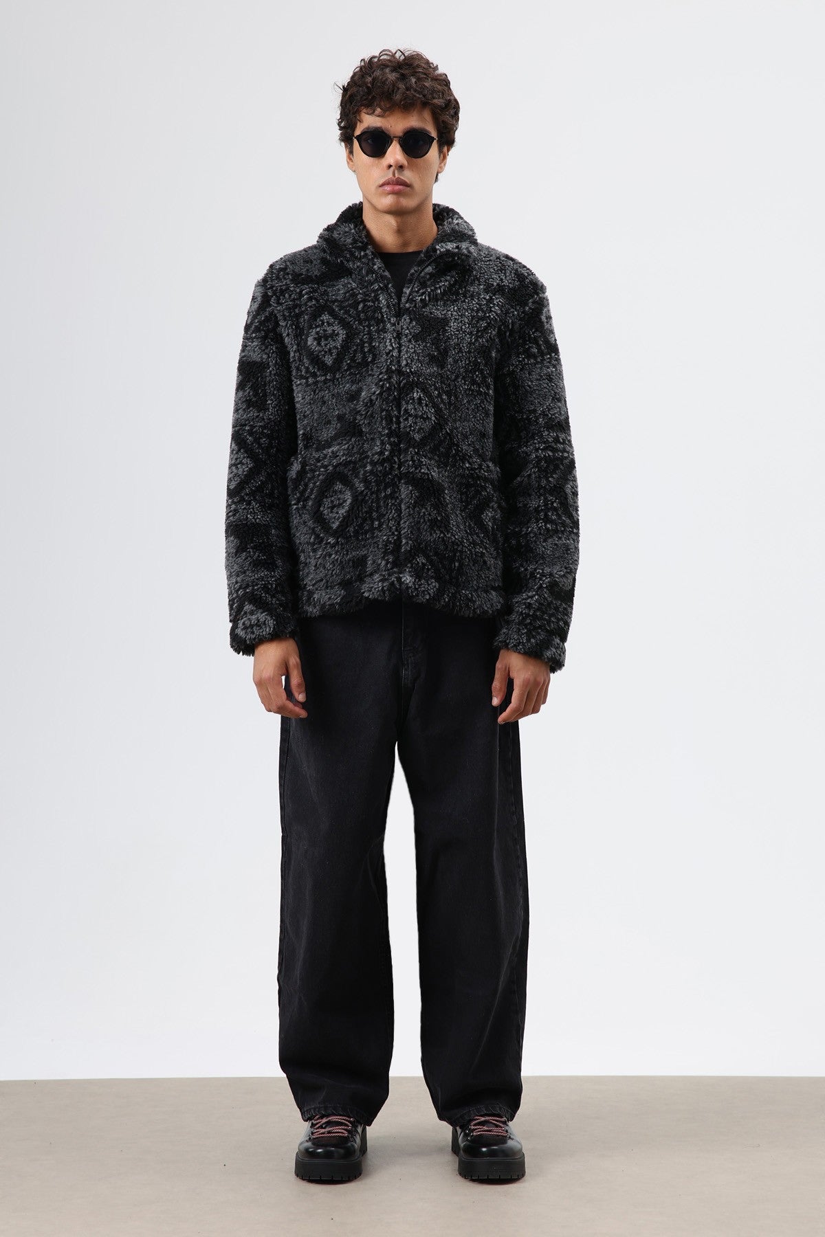 Oversize Peluş Mont