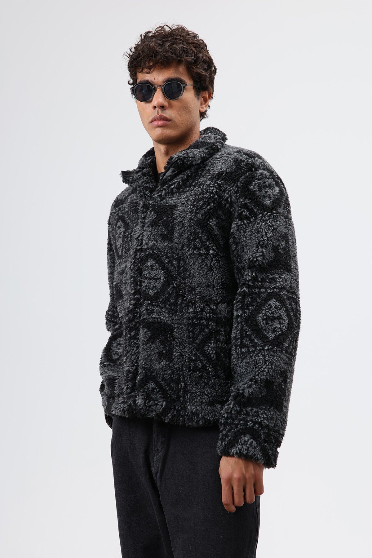 Oversize Peluş Mont