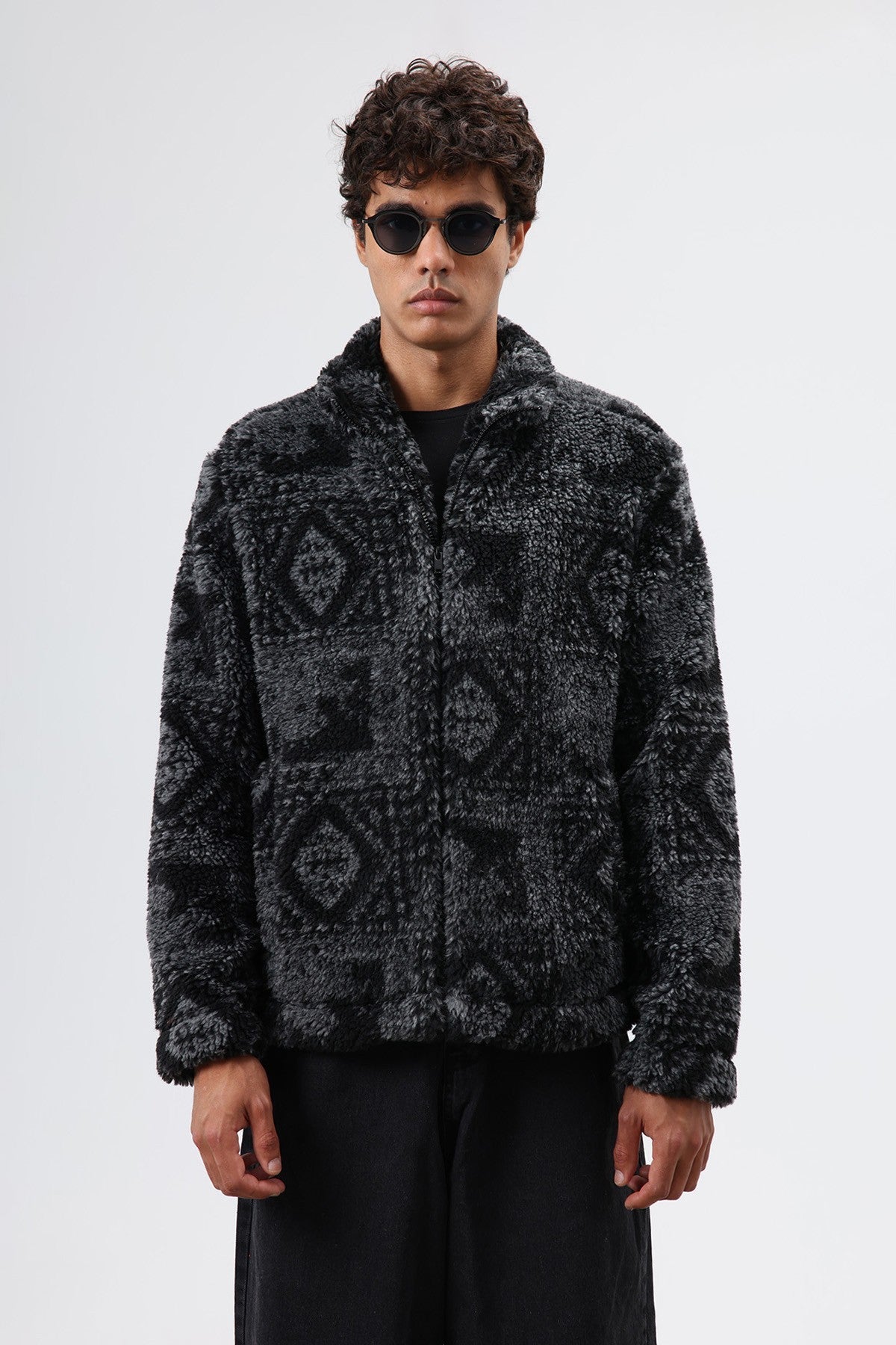 Oversize Peluş Mont