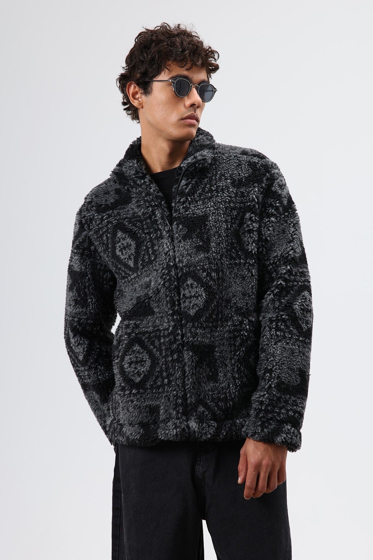 Oversize Peluş Mont