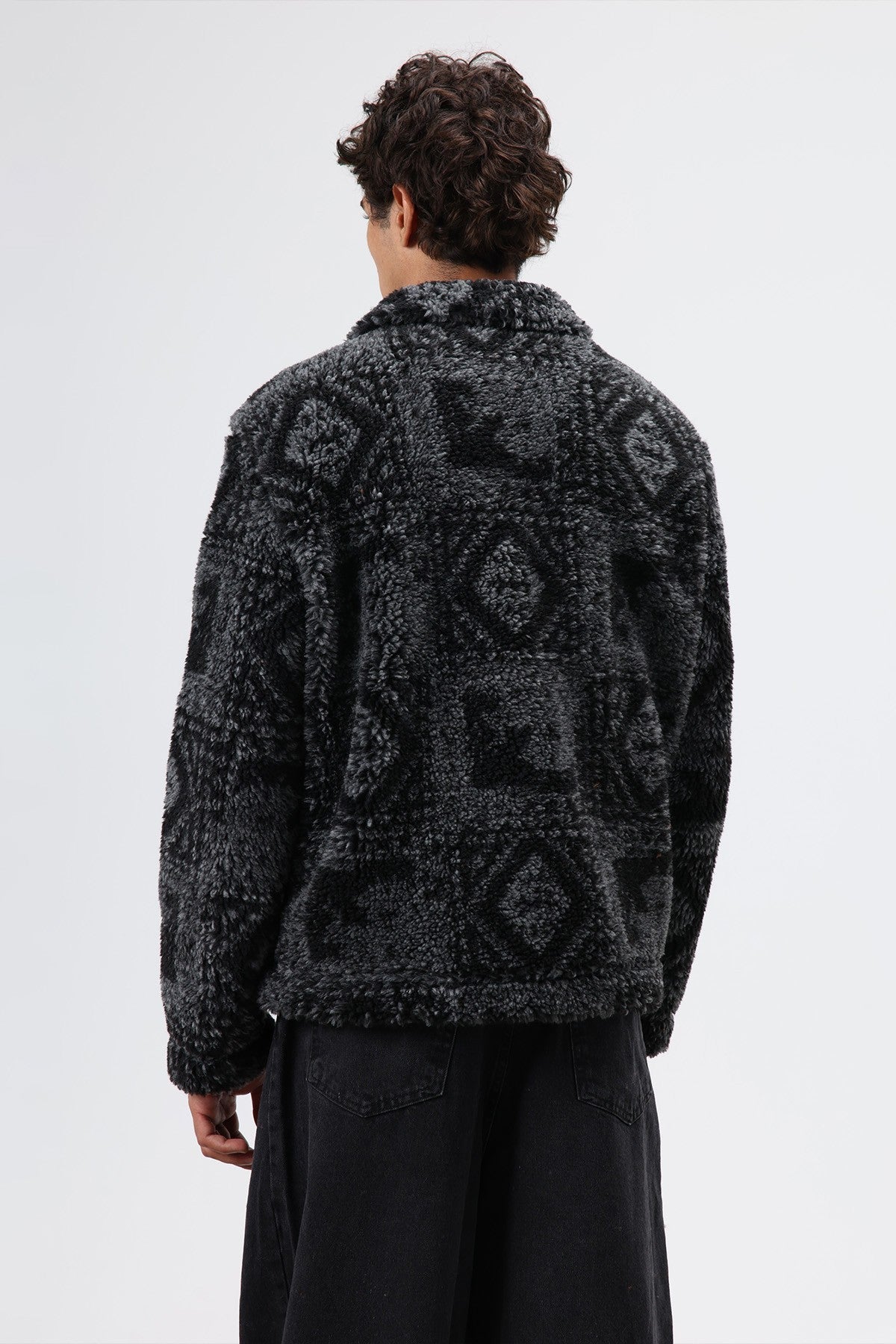 Oversize Peluş Mont