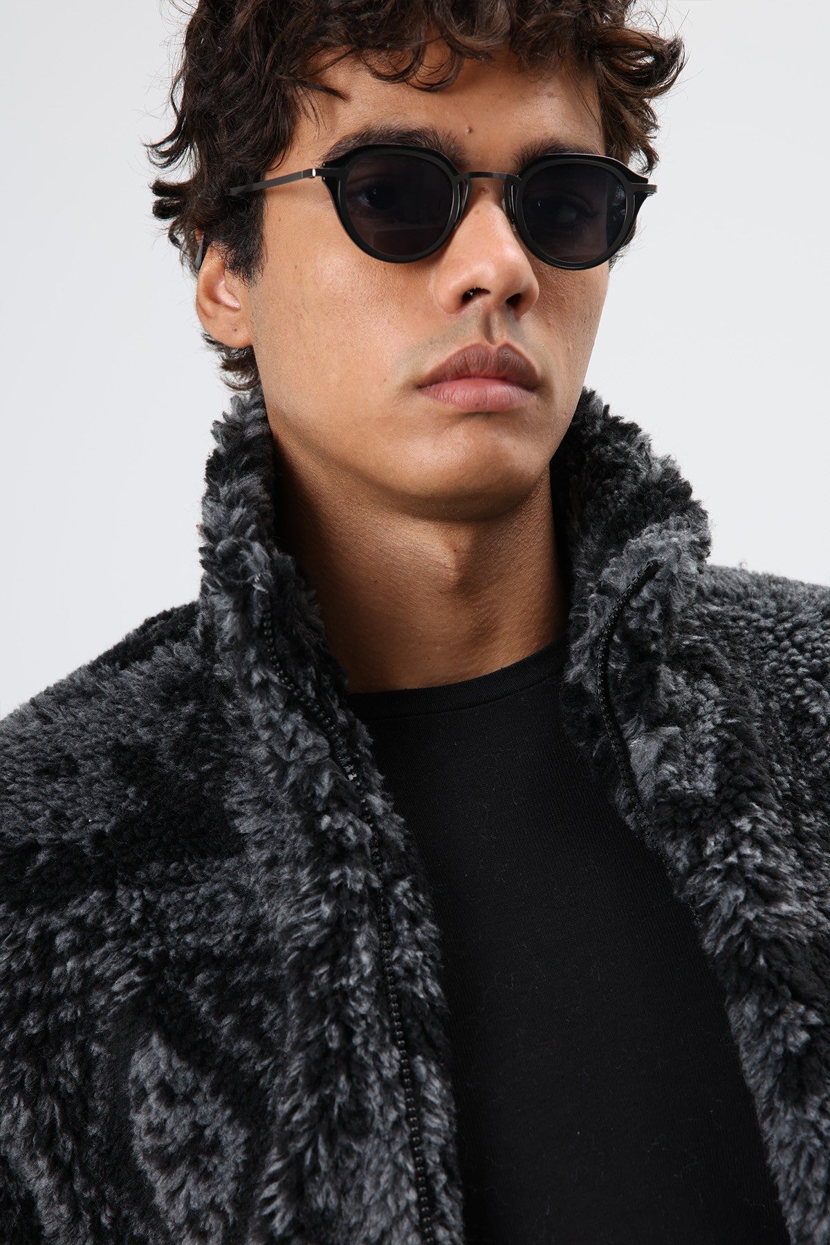 Oversize Peluş Mont