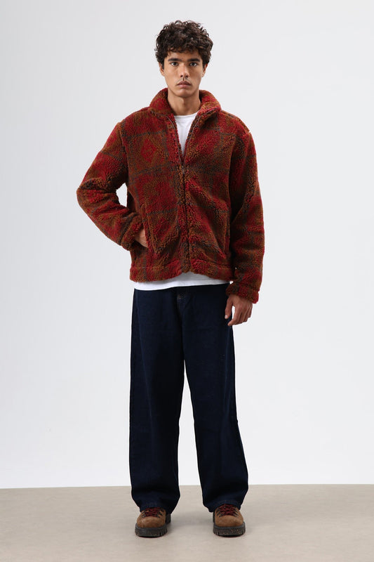 Oversize Peluş Mont