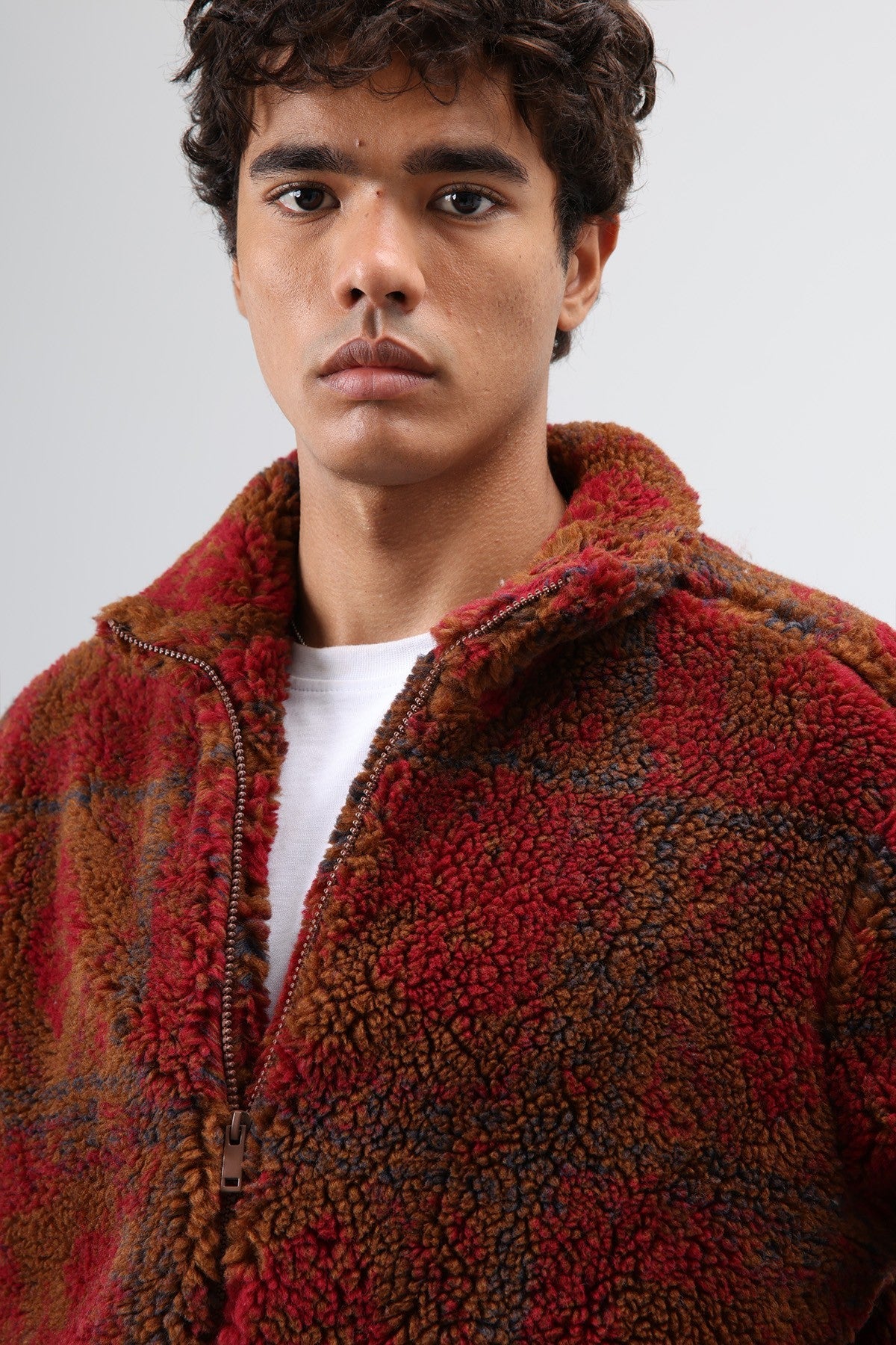 Oversize Peluş Mont