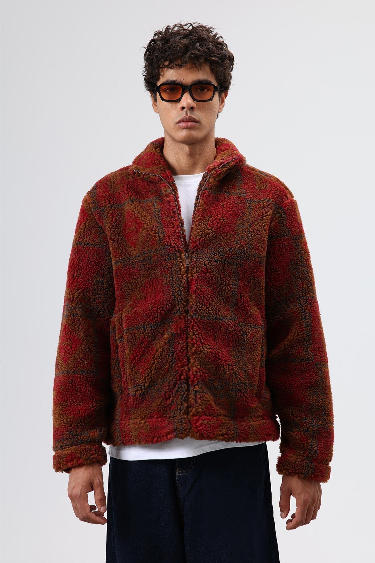 Oversize Peluş Mont