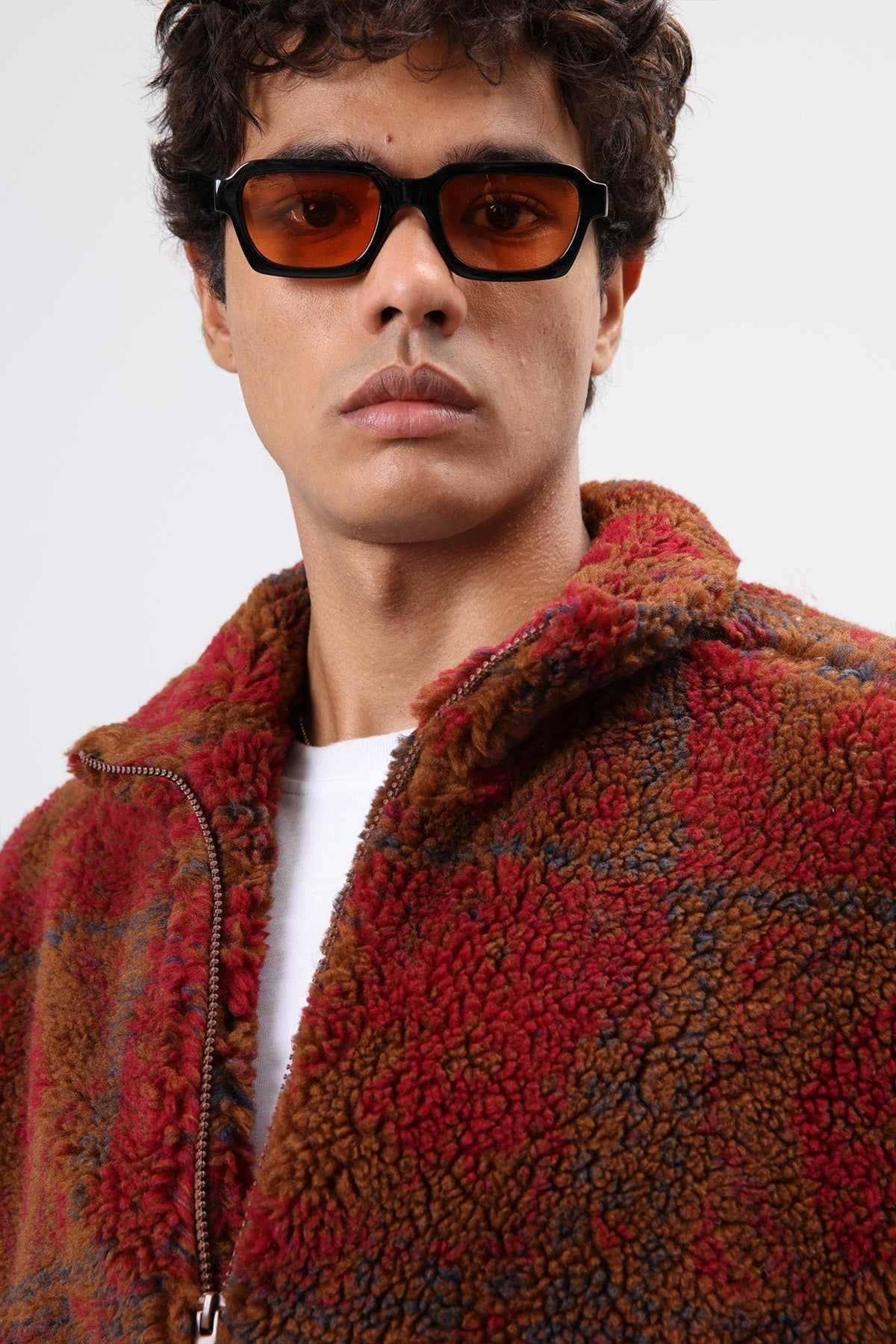 Oversize Peluş Mont