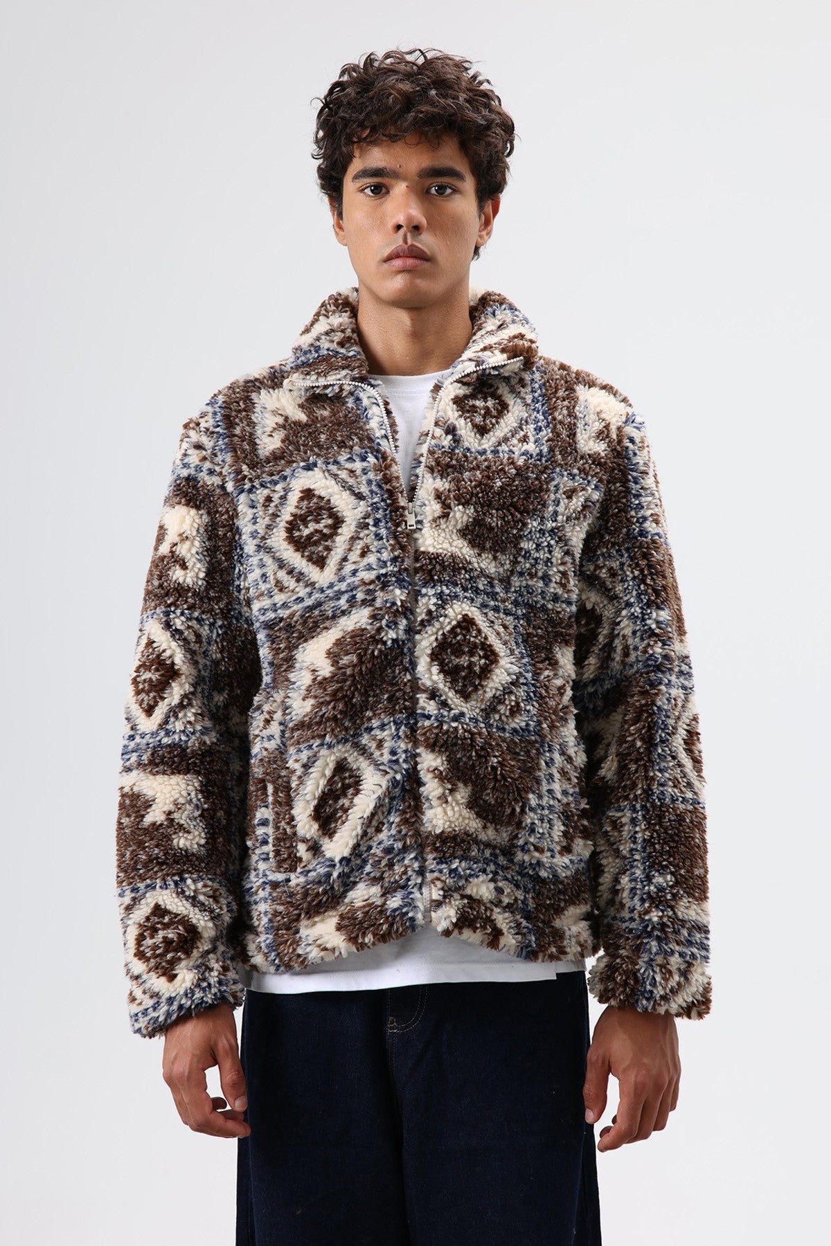 Oversize Peluş Mont