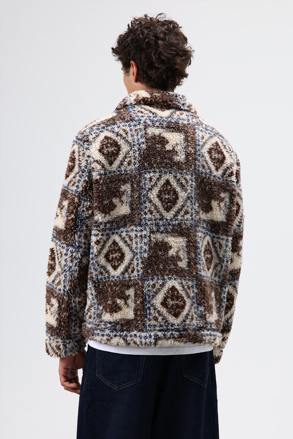 Oversize Peluş Mont