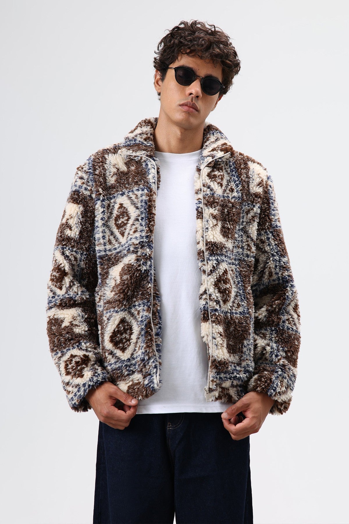 Oversize Peluş Mont