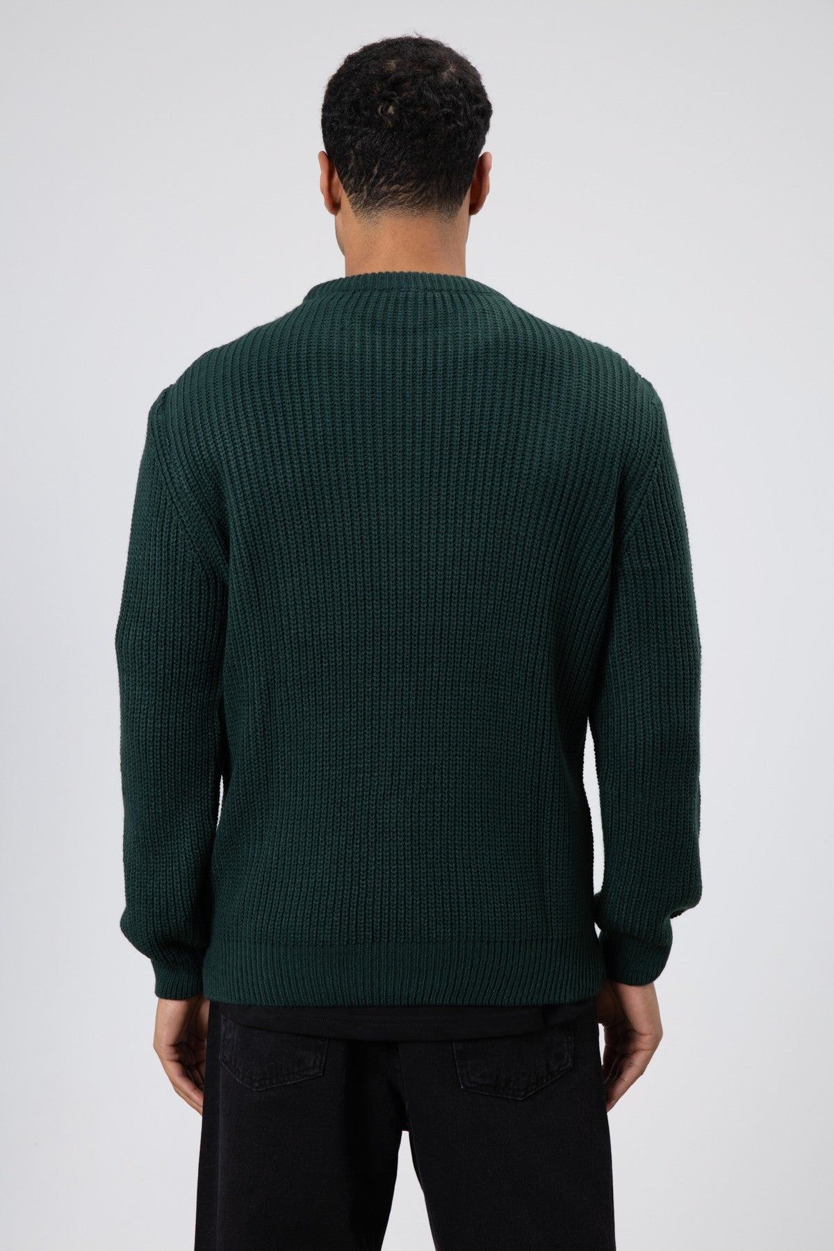 Bisiklet Yaka Oversize Triko Kazak