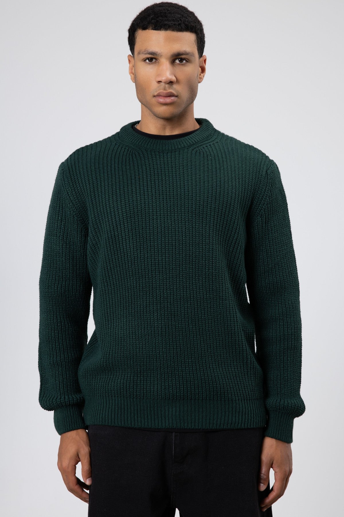 Bisiklet Yaka Oversize Triko Kazak