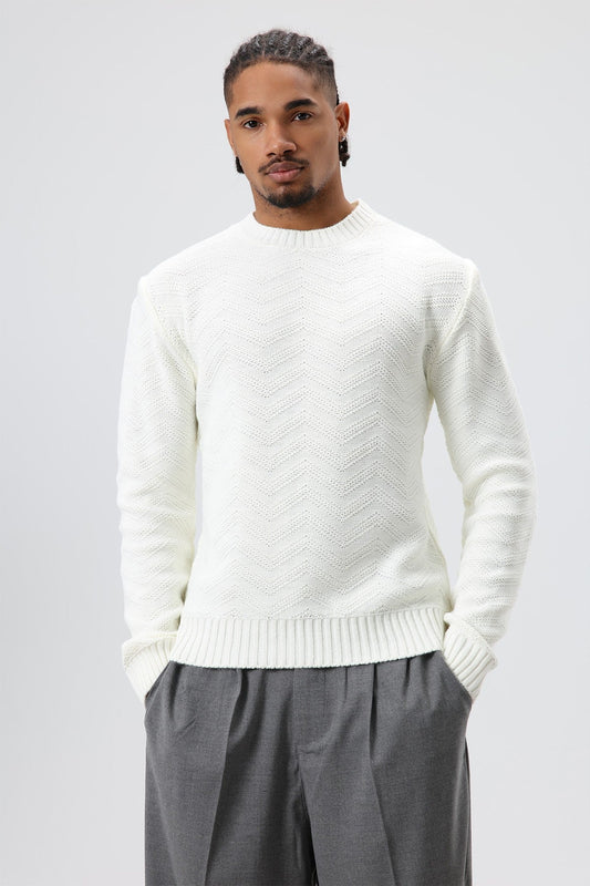 Bisiklet Yaka Oversize Triko Kazak
