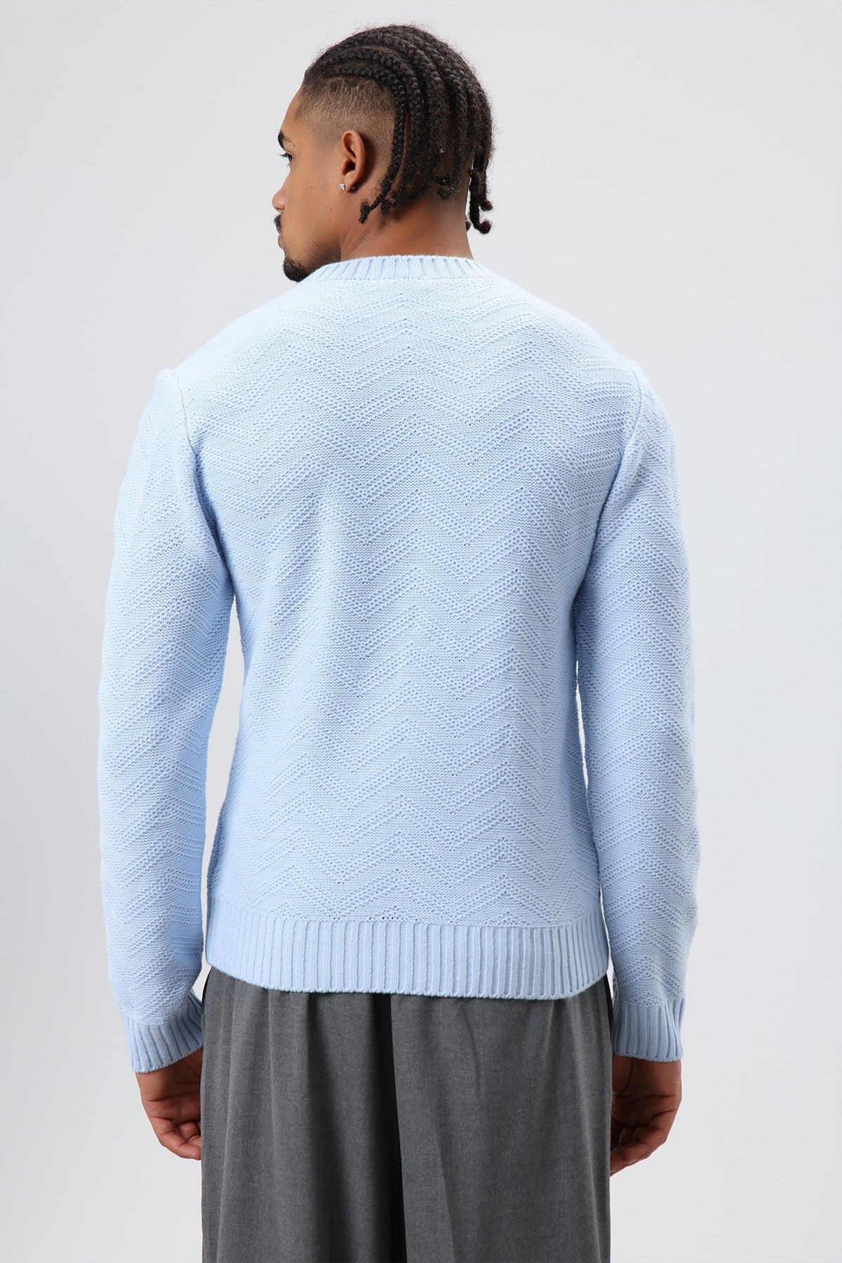 Bisiklet Yaka Oversize Triko Kazak