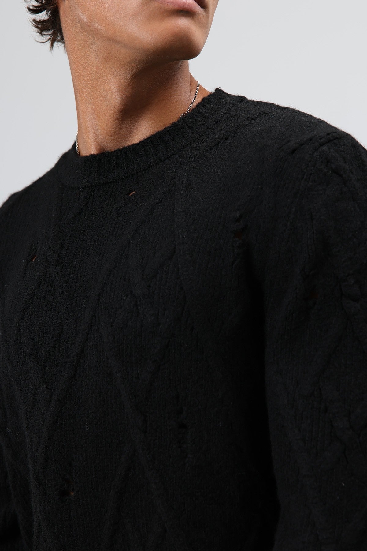 Oversize Desenli Triko Kazak