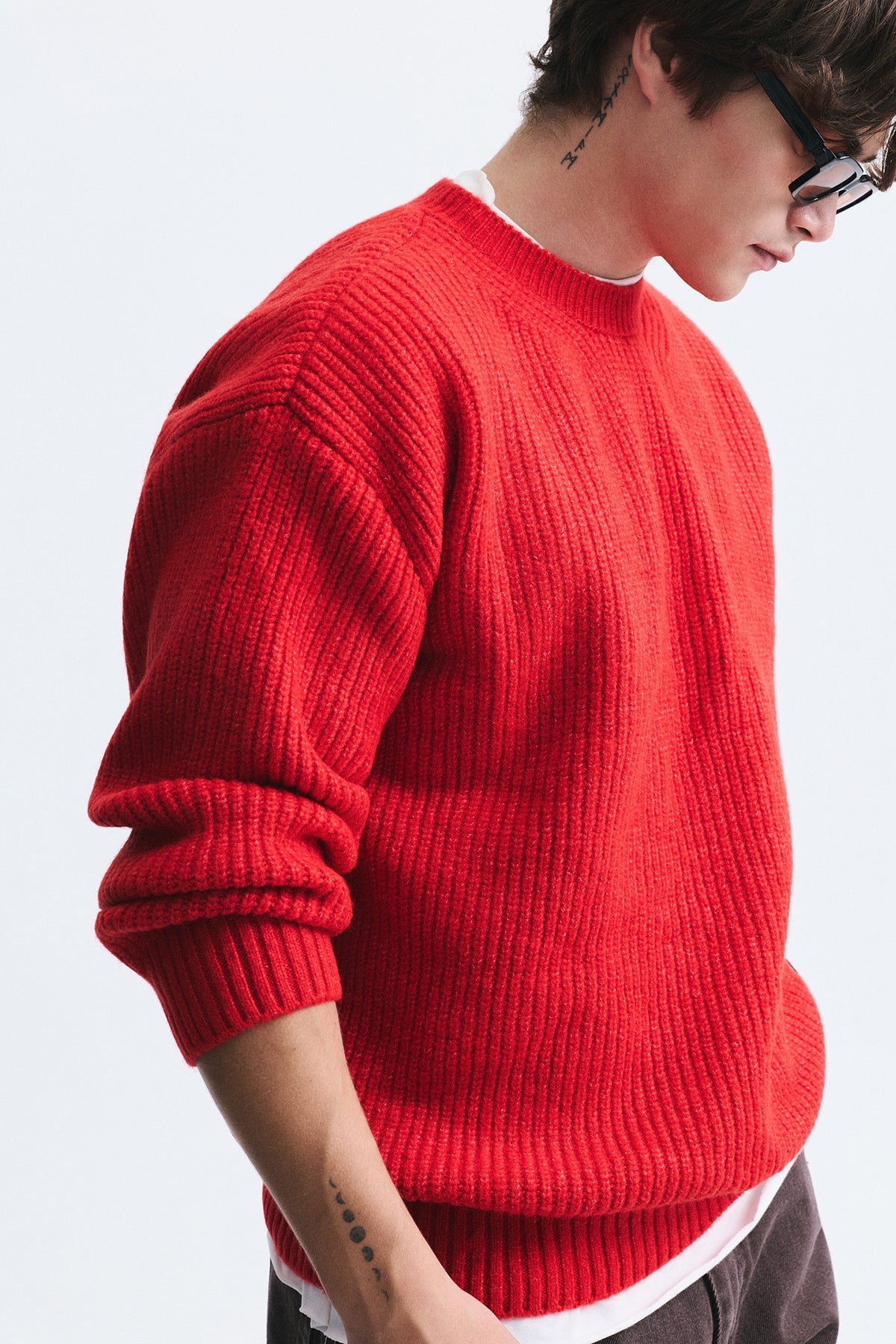 Oversize Fitilli Triko Kazak