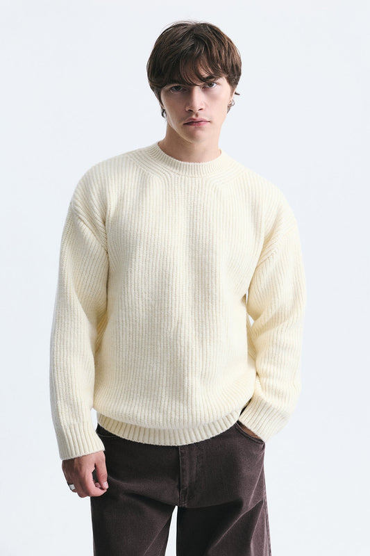 Oversize Fitilli Triko Kazak