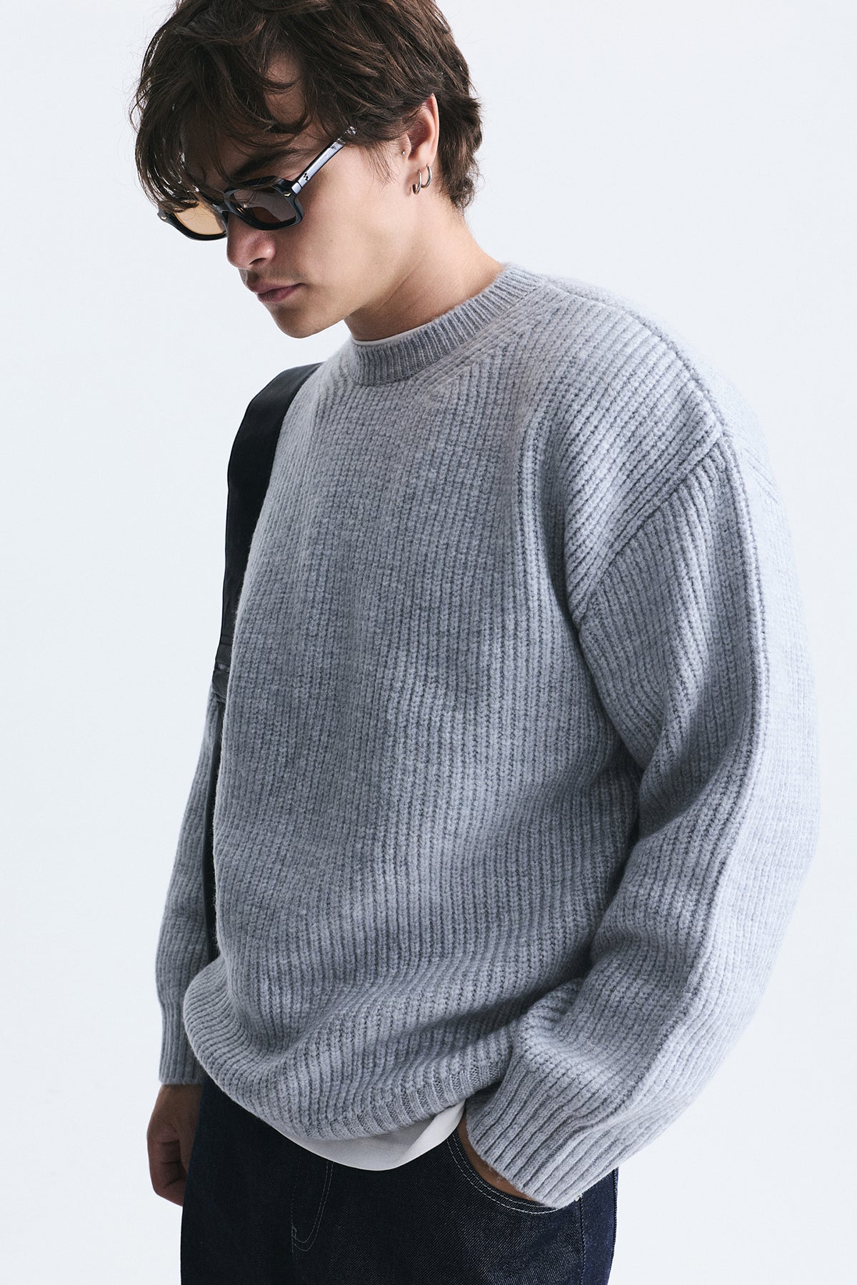 Oversize Fitilli Triko Kazak