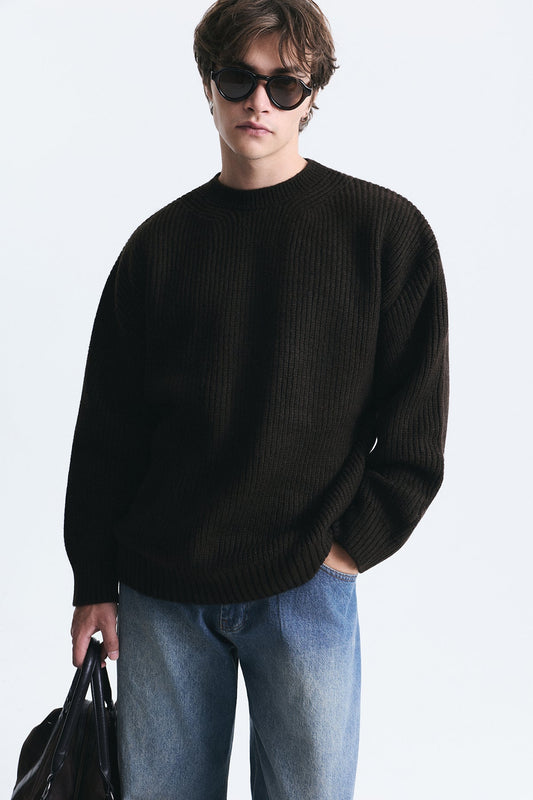 Oversize Fitilli Triko Kazak
