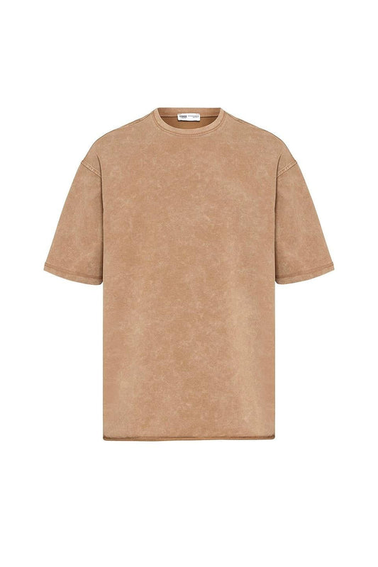 Yıkamalı Basic Oversize Tişört