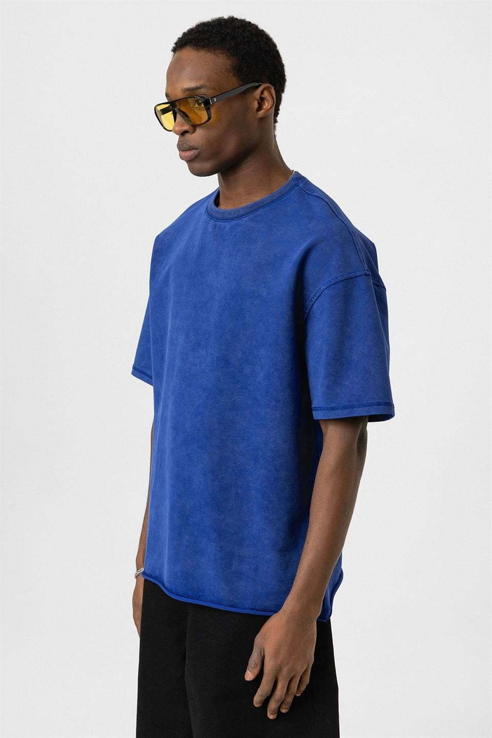 Yıkamalı Basic Oversize Tişört