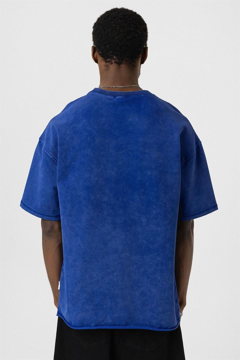 Yıkamalı Basic Oversize Tişört