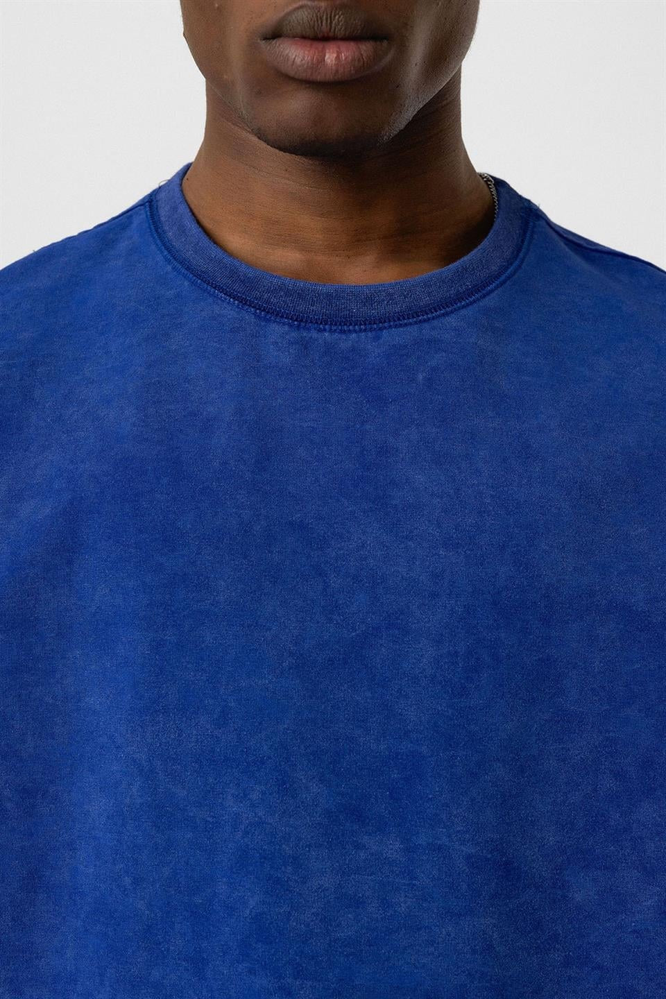 Yıkamalı Basic Oversize Tişört