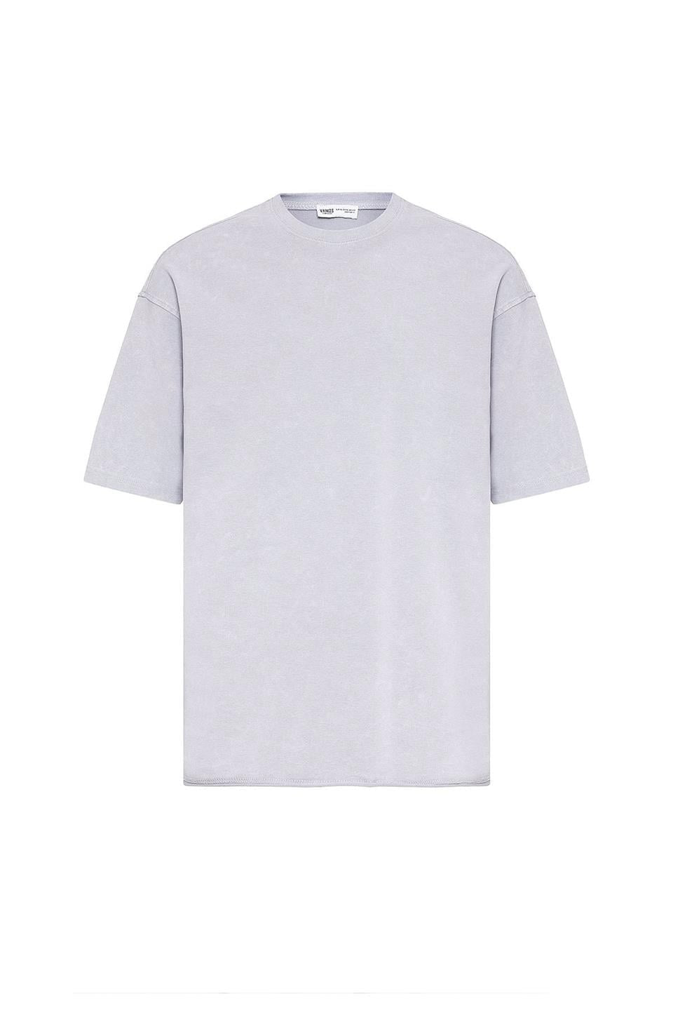Yıkamalı Basic Oversize Tişört