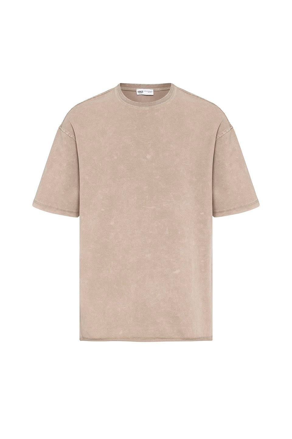 Yıkamalı Basic Oversize Tişört