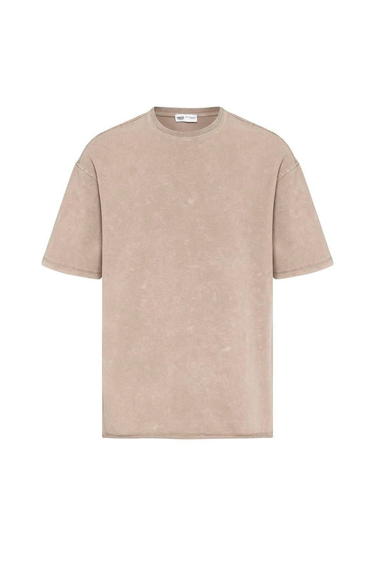 Yıkamalı Basic Oversize Tişört
