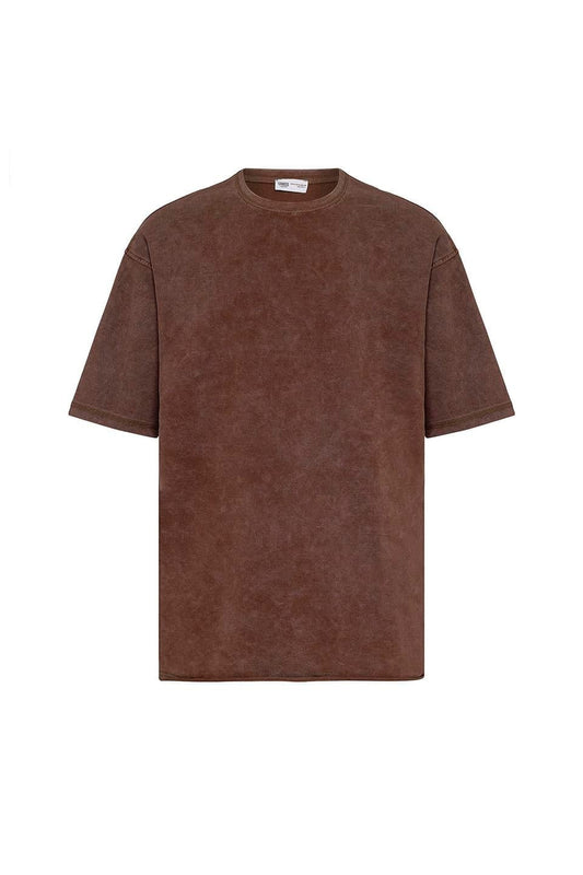 Yıkamalı Basic Oversize Tişört