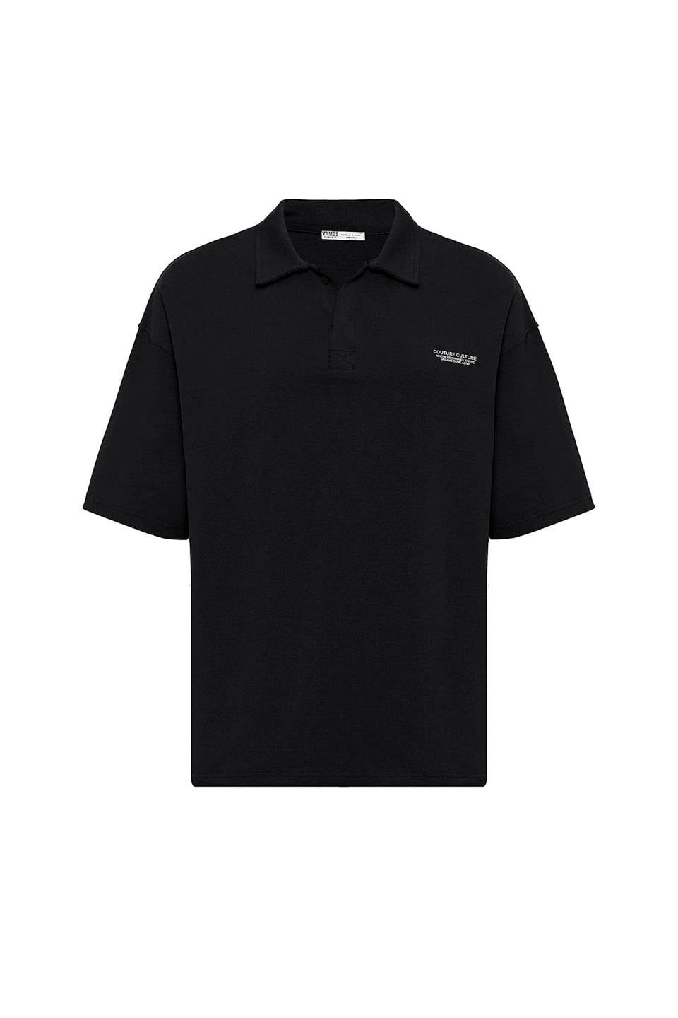 Polo Yaka Oversize Tişört