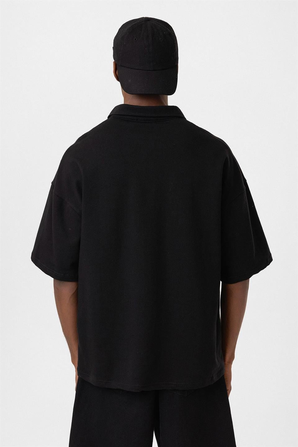 Polo Yaka Oversize Tişört