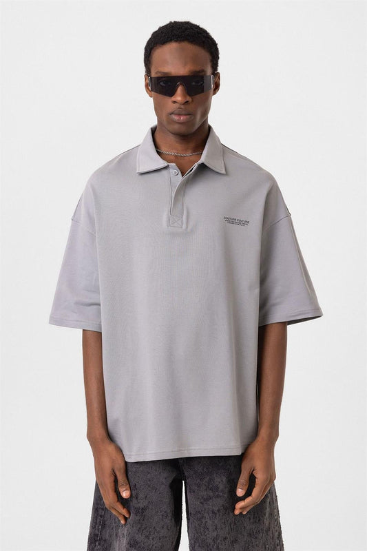 Polo Yaka Oversize Tişört