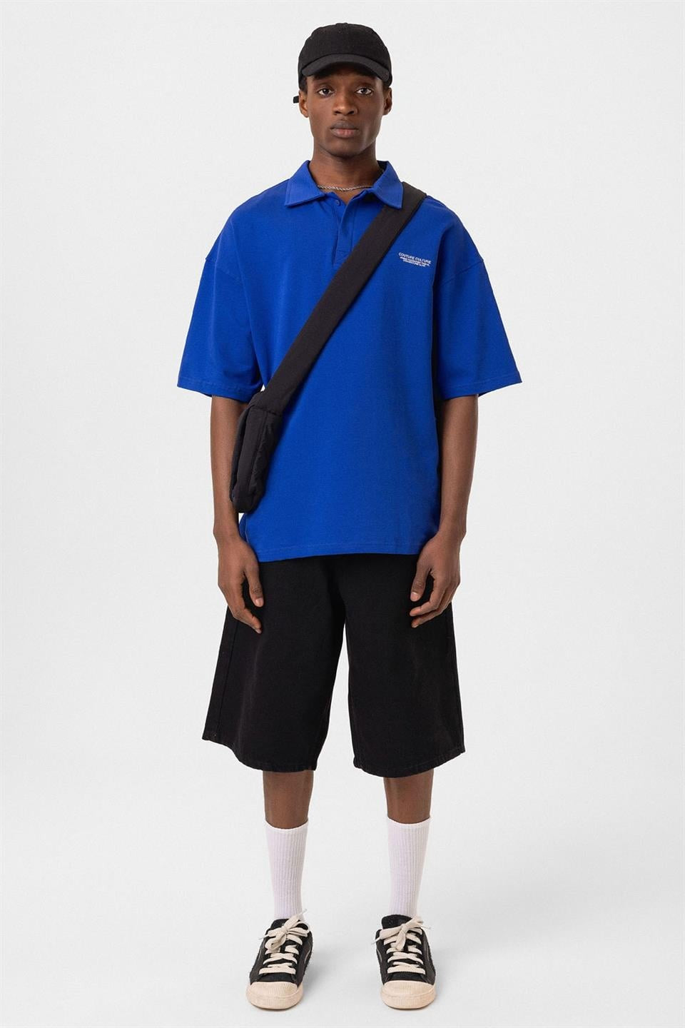 Polo Yaka Oversize Tişört