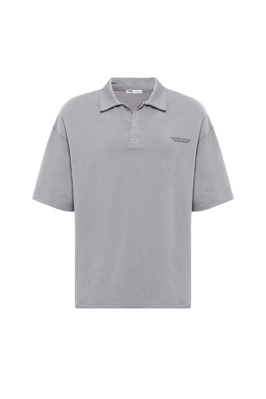 Polo Yaka Oversize Tişört
