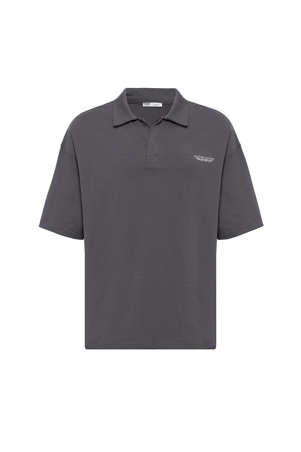 Polo Yaka Oversize Tişört