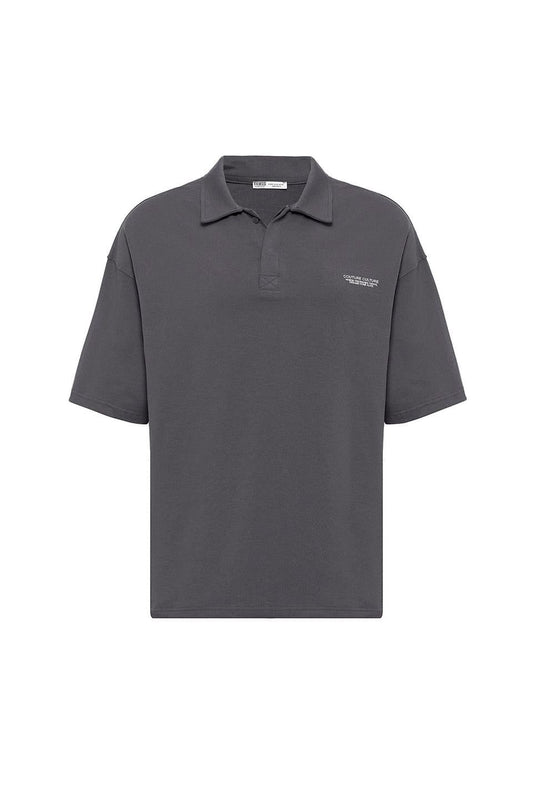 Polo Yaka Oversize Tişört